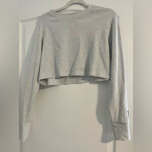 Daily Drills Gray Cropped Thermal